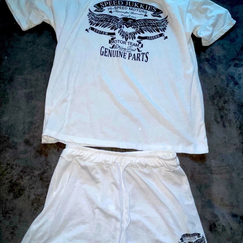 Two piece short and shirt set